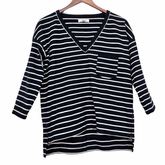 Madewell Tops - Madewell Side Zip Striped Top (S)